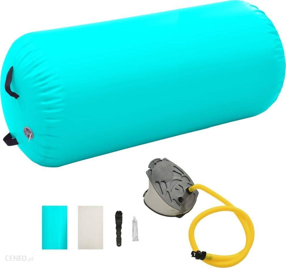 i-vidaxl-dmuchany-walek-gimnastyczny-z-pompka-120-x-75-cm-pvc-zielony